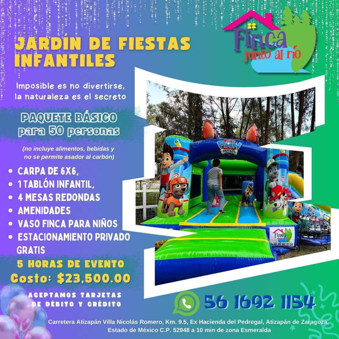 Paquete Básico en Finca Junto al Río